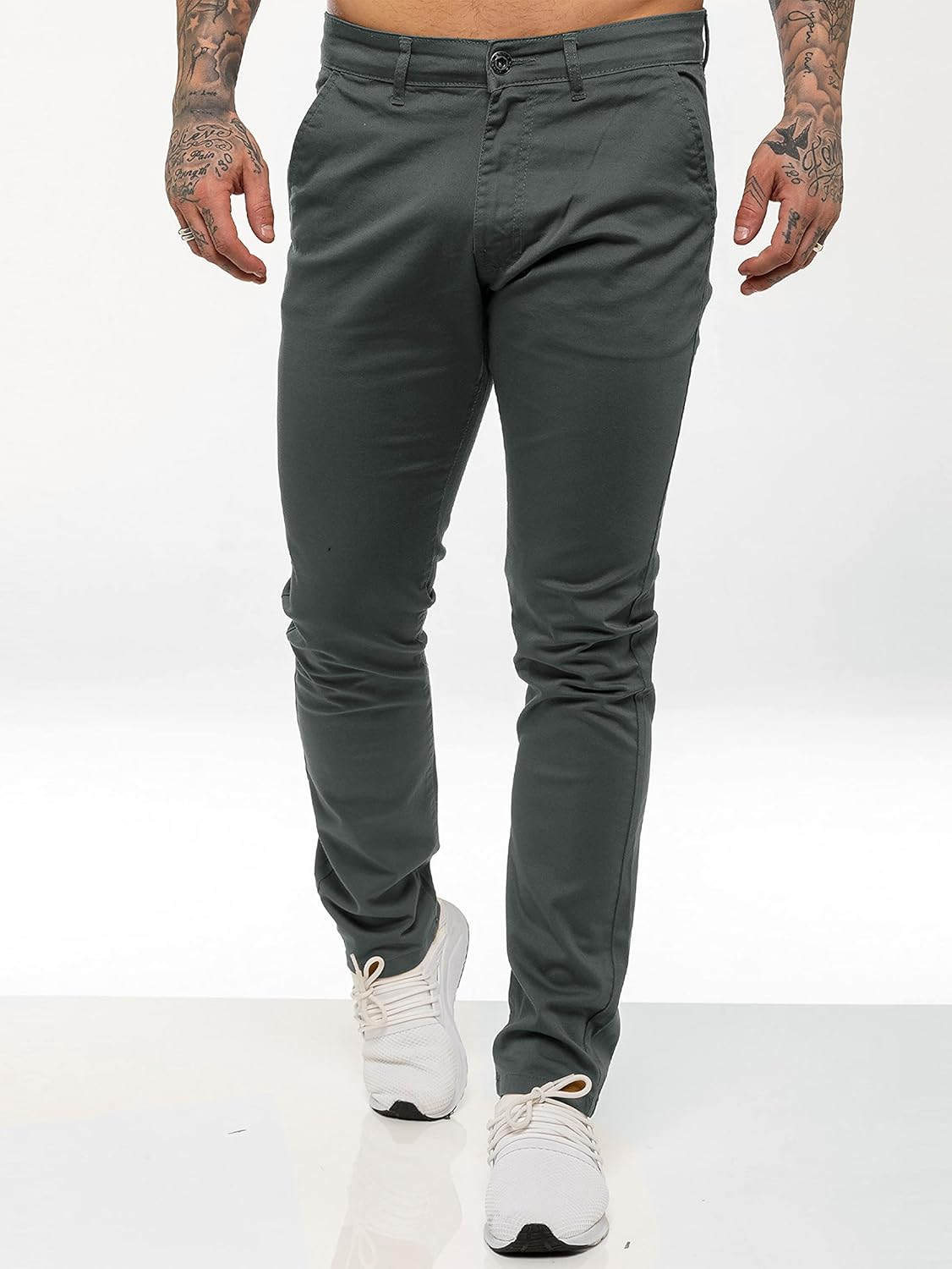 Pantalon chino homme coton stretch