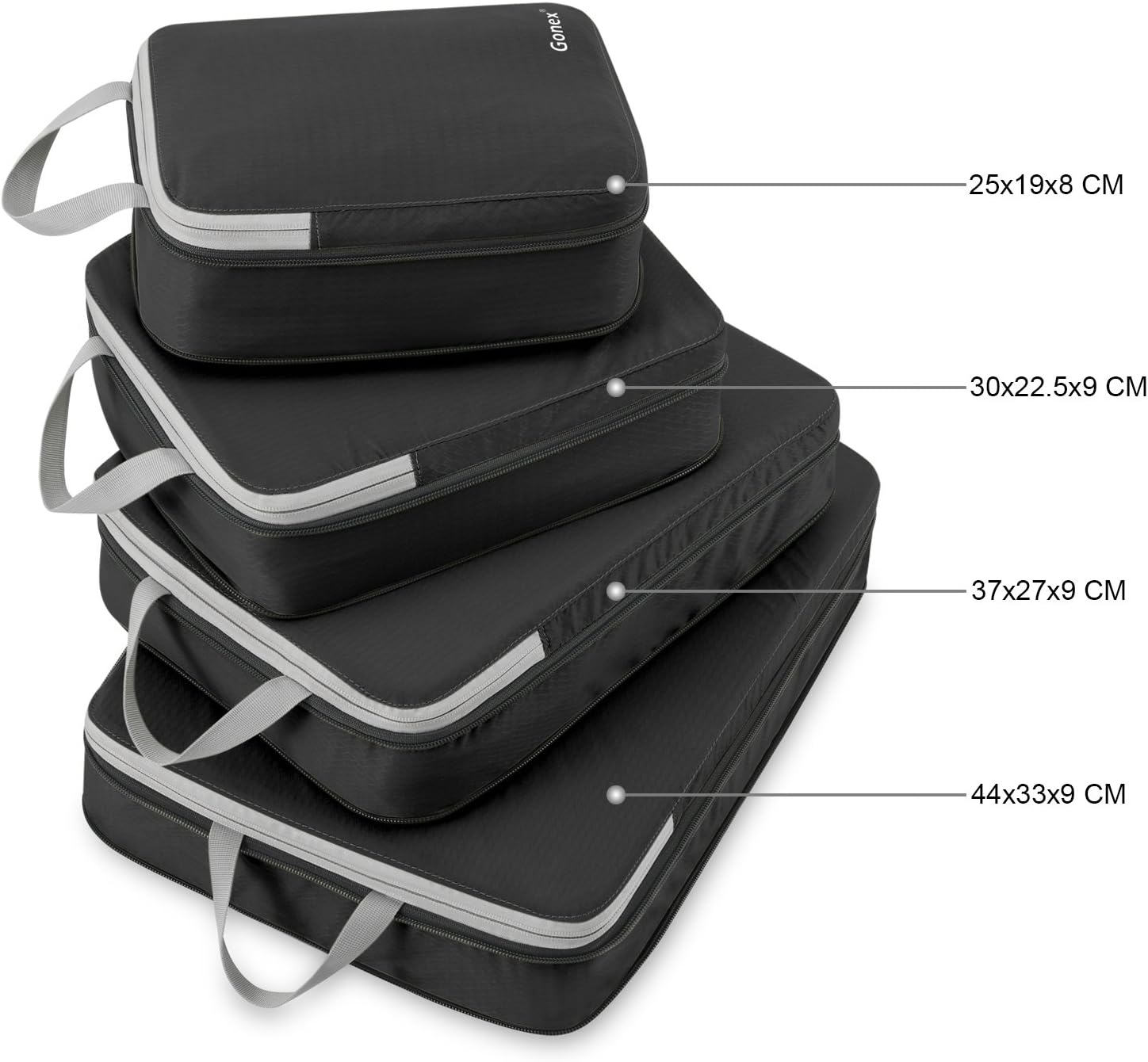 Set de 4 cubes de rangement valise