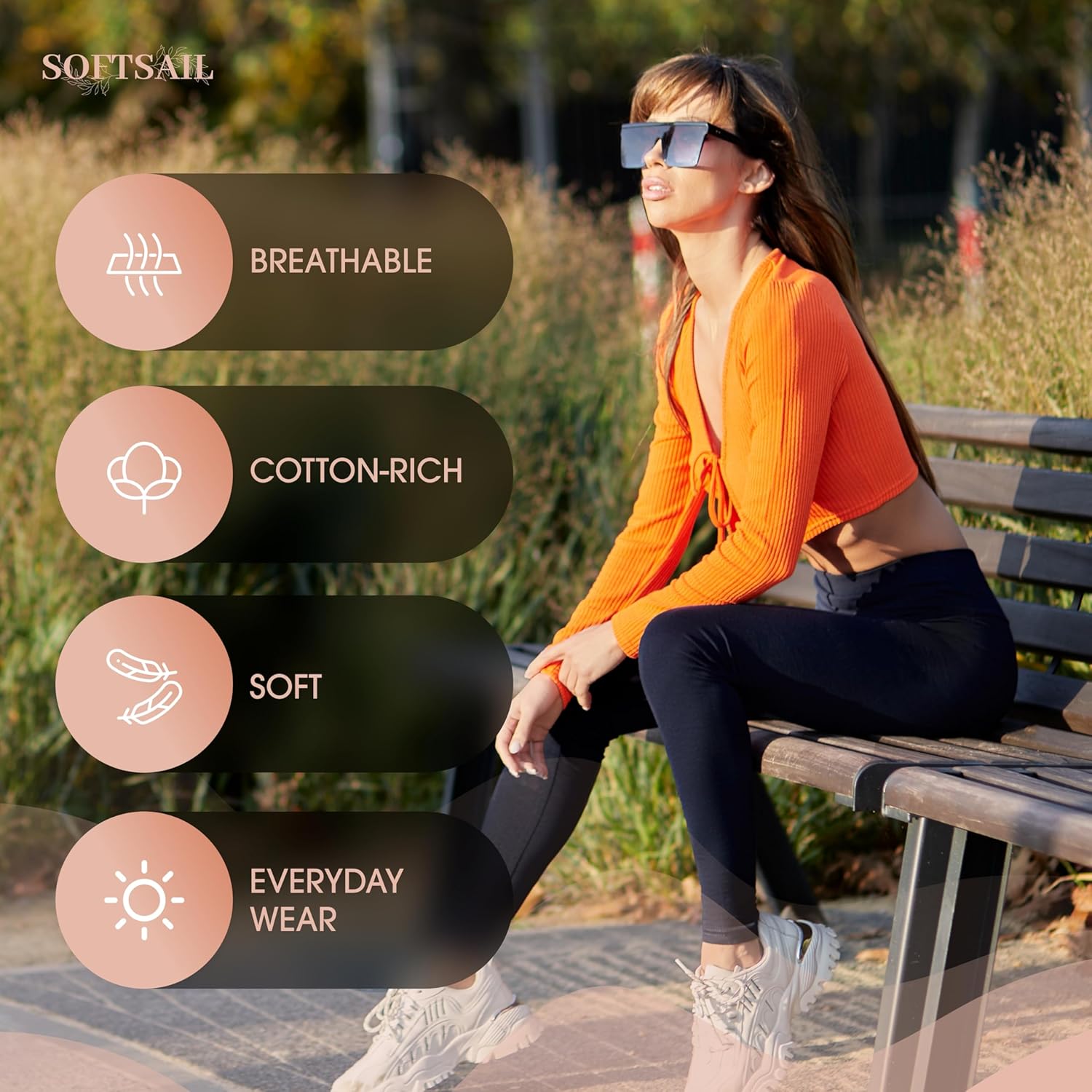 Legging taille haute femme coton stretch