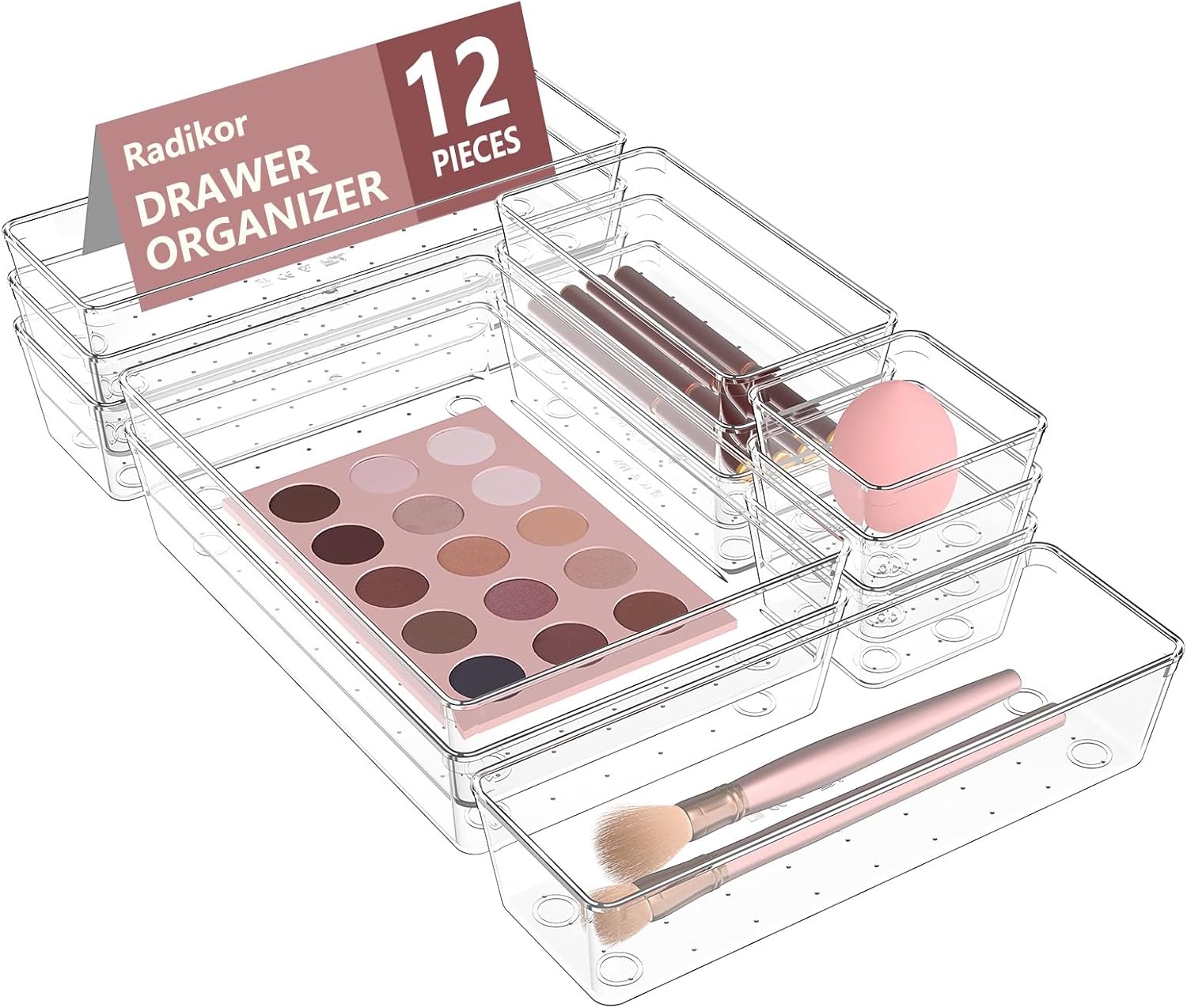 Set de 4 organisateurs de tiroir en filet