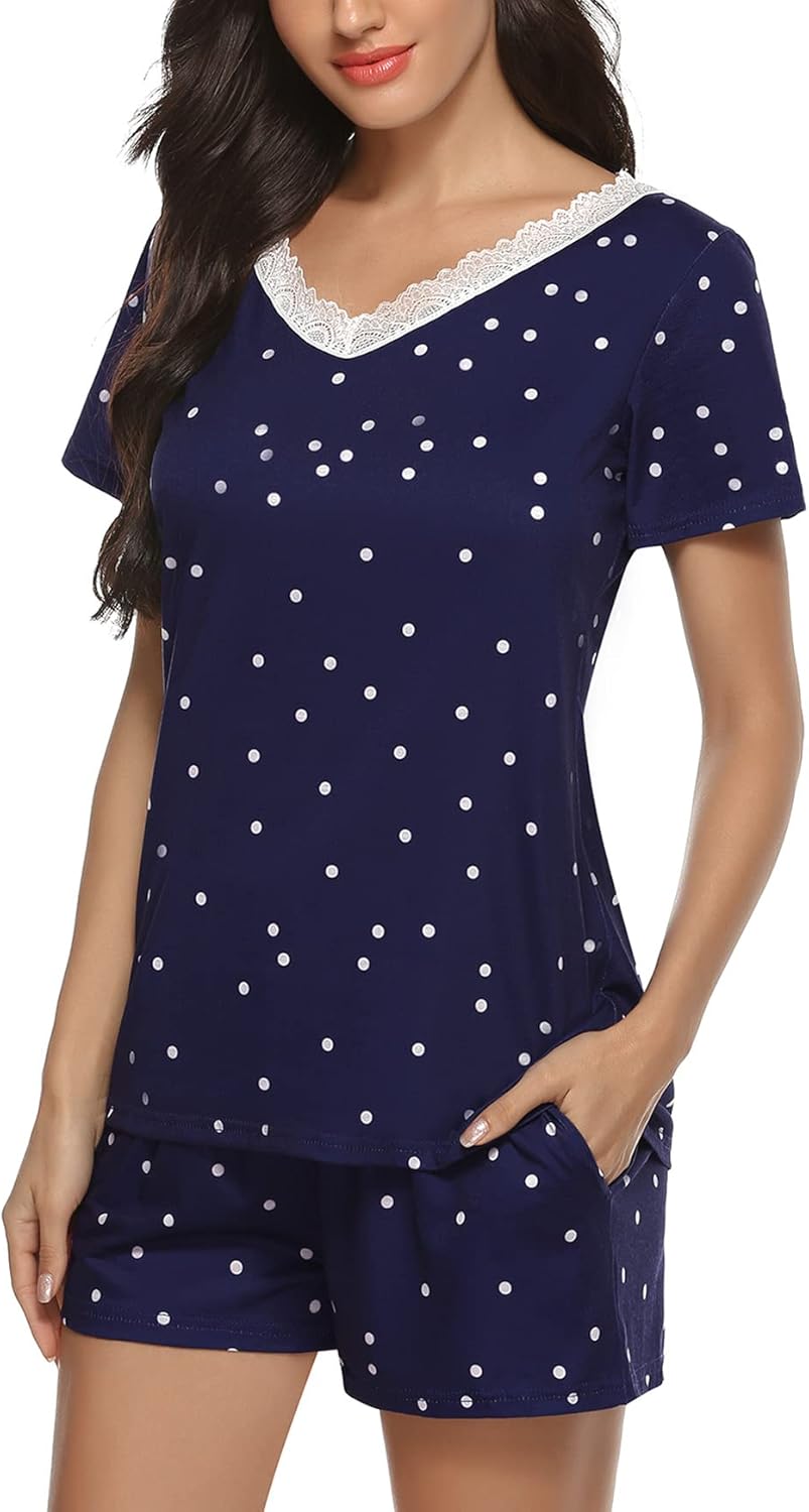 Pyjama court femme en coton