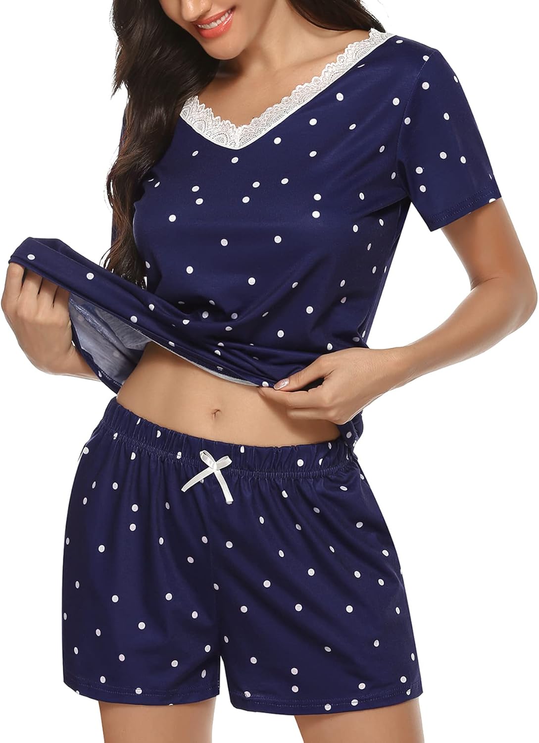 Pyjama court femme en coton