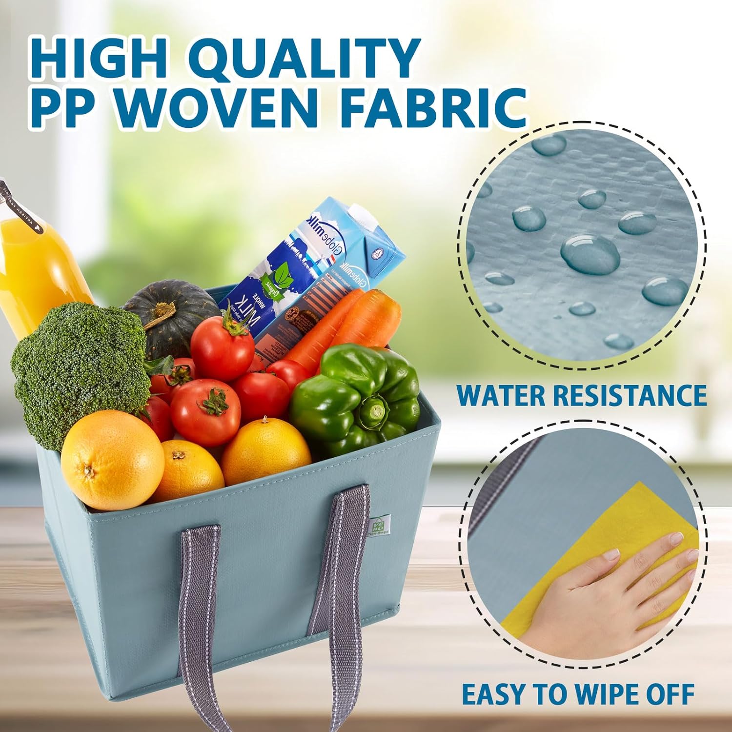 Lot de 3 sacs de courses réutilisables