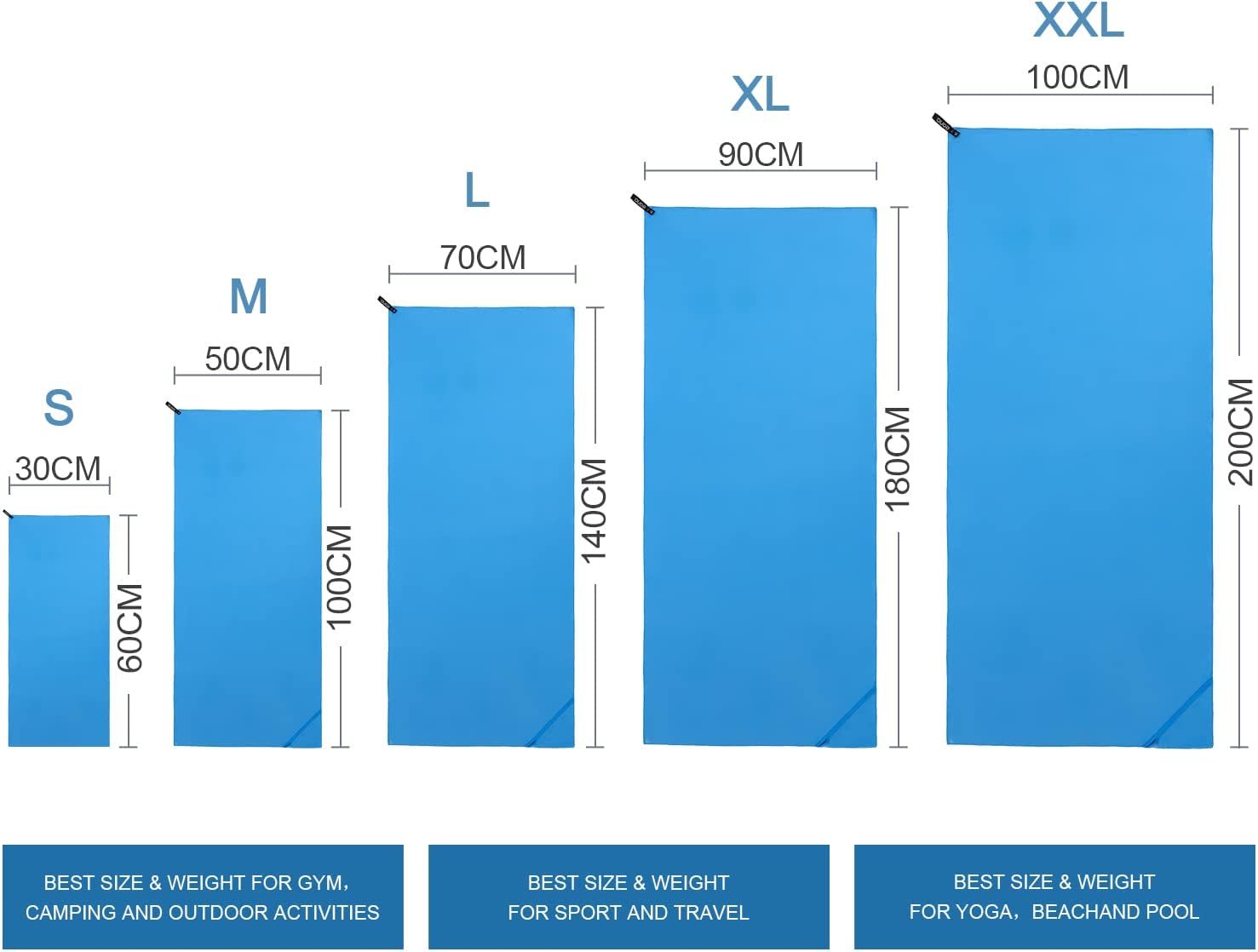 Serviette microfibre sport & plage