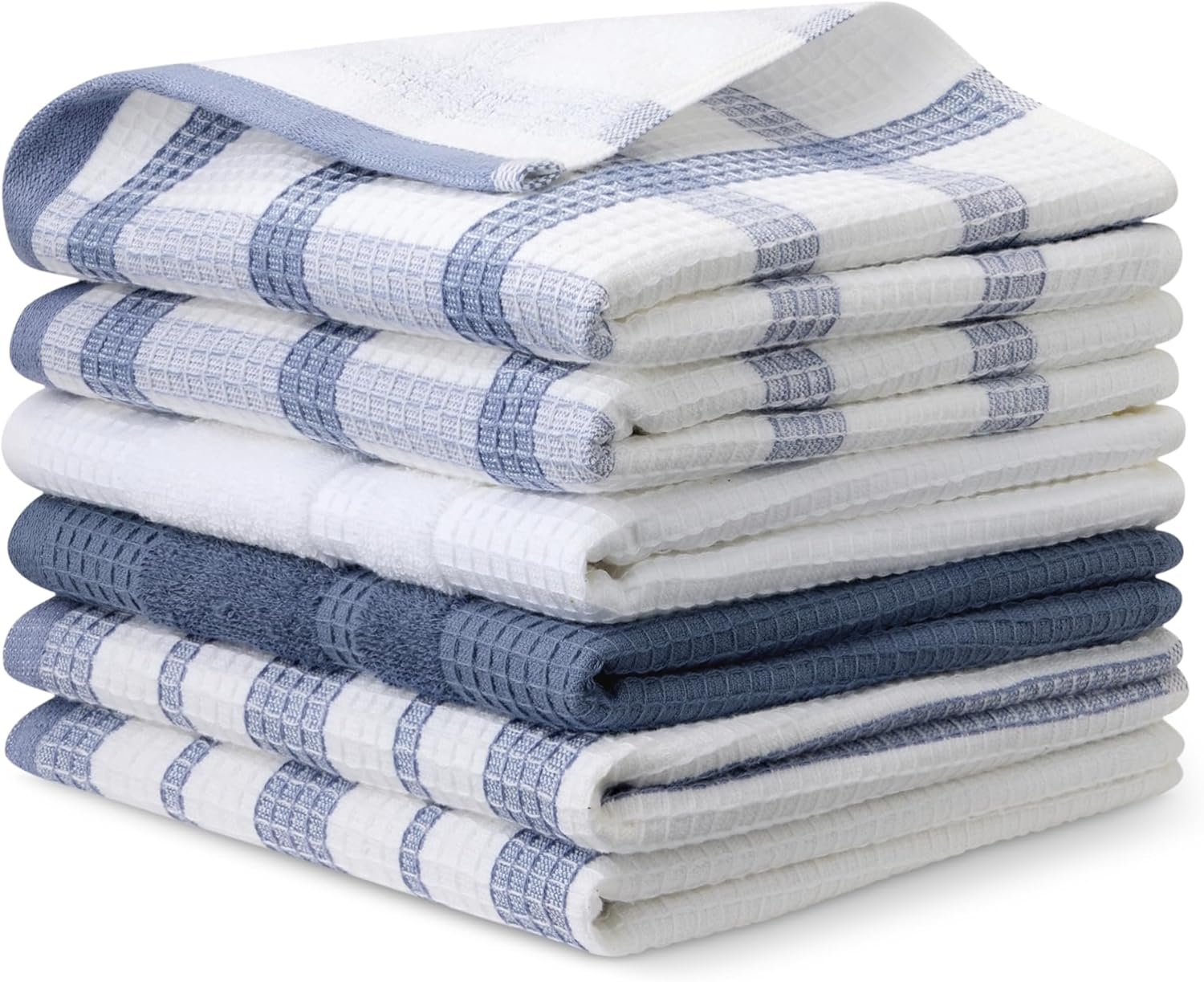 Lot de 6 torchons de cuisine en coton